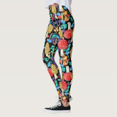 Farbenfrohe Pilze Leggings (Links)
