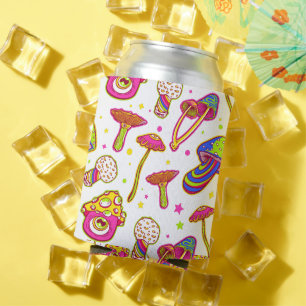 Farbenfrohe Pilze : Muster der Phantastischen magi Dosenkühler