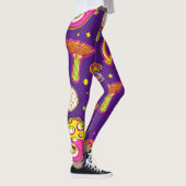 Farbenfrohe Pilze : Muster der Phantastischen magi Leggings (Rechts)