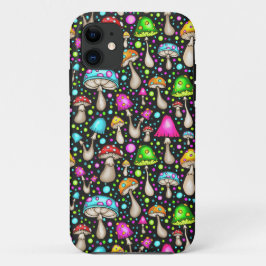 Farbenfrohe Pilze Nahtloses Muster Case-Mate iPhone Hülle