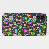 Farbenfrohe Pilze Nahtloses Muster Case-Mate iPhone Hülle (Rückseite (Horizontal))