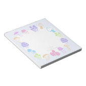 Farbenfrohe Pilze Notizblock (angewinkelt)