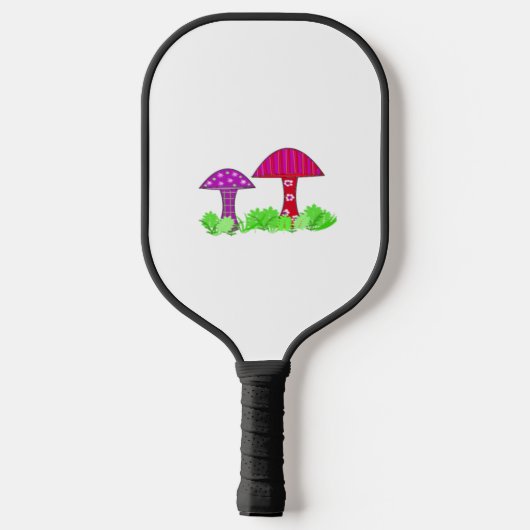 Farbenfrohe Pilze Pickleball Paddle (Rückseite)