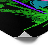 Farbenfrohe Pilze Poster (Ecke)