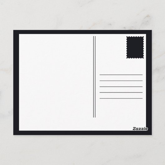 farbenfrohe Pilze Postkarte (Rückseite)