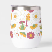 Farbenfrohe Pilze, Regenbogen und Daisis Muster (Rechts)