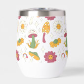 Farbenfrohe Pilze, Regenbogen und Daisis Muster (Vorderseite)