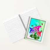 Farbenfrohe Pilze SpiralNotebook Notizblock (Innenseite)