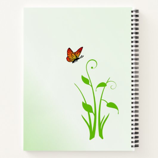 Farbenfrohe Pilze SpiralNotebook Notizblock (Rückseite)