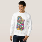 Farbenfrohe Pilze Sweatshirt (Vorne ganz)