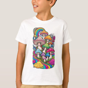 Farbenfrohe Pilze T-Shirt