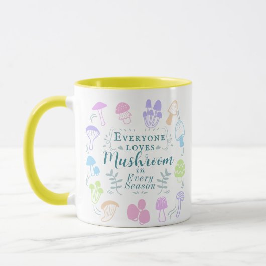Farbenfrohe Pilze Tasse (Links)