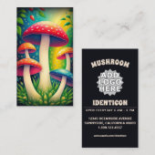 farbenfrohe Pilze Visitenkarte (Vorne/Hinten)