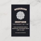 farbenfrohe Pilze Visitenkarte (Rückseite)