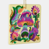 Farbenfrohe Pilzplatz Keramik Ornament (Rechts)