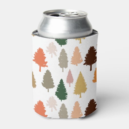 Farbenfrohe Pine Tree Muster Dosenkühler (Kanne Vorderseite)