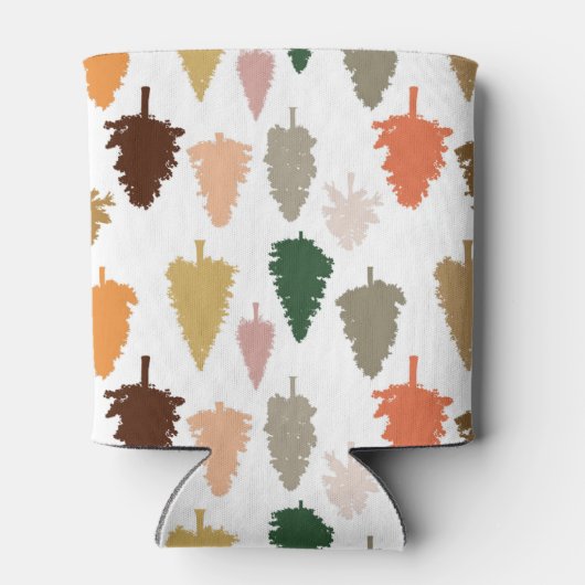 Farbenfrohe Pine Tree Muster Dosenkühler (Rückseite)