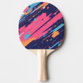 Farbenfrohe Ping Pong Paddle Tischtennis Schläger (Vorderseite)