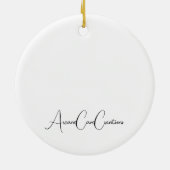 Farbenfrohe Pinguin-Ornament Keramik Ornament (Hinten)