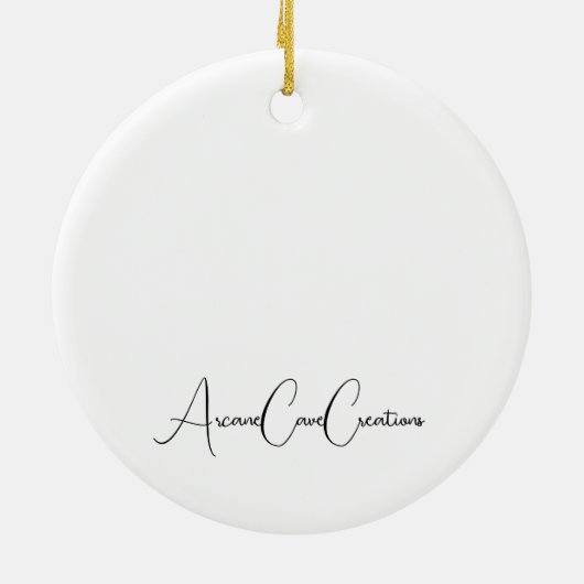 Farbenfrohe Pinguin-Ornament Keramik Ornament (Hinten)