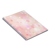 Farbenfrohe Pink Pastel Bokeh-Notebook Notizblock (Rechte Seite)