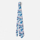 Farbenfrohe Pinselstriche Abstraktes Muster Krawatte (Rückseite)