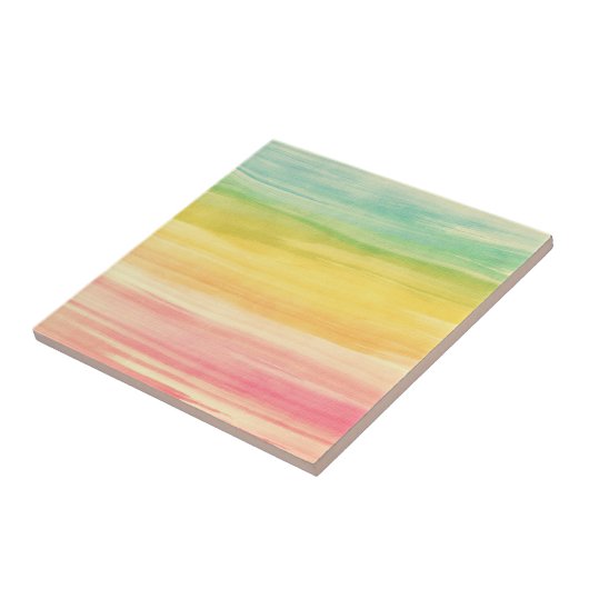 Farbenfrohe Pinselstriche Fliese (Seite)