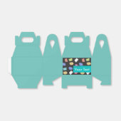 Farbenfrohe Pinselstriche für schwarzen benutzerde Geschenkschachtel (Ungefaltet)