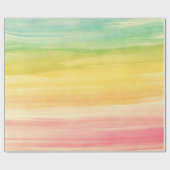 Farbenfrohe Pinselstriche Geschenkpapier (Flach)