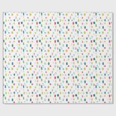 Farbenfrohe Pinselstriche Geschenkpapier (Flach)