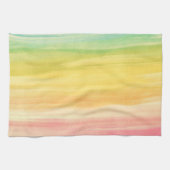 Farbenfrohe Pinselstriche Geschirrtuch (Horizontal)