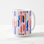 Farbenfrohe Pinselstriche Kaffeetasse (VorderseiteRechts)