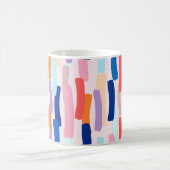 Farbenfrohe Pinselstriche Kaffeetasse (Mittel)