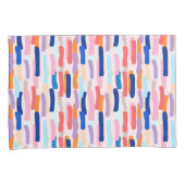 Farbenfrohe Pinselstriche Kissenbezug (Vorderseite-Rechts)