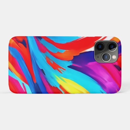 Farbenfrohe Pinselstriche Kunst Case-Mate iPhone Hülle (Rückseite (Horizontal))