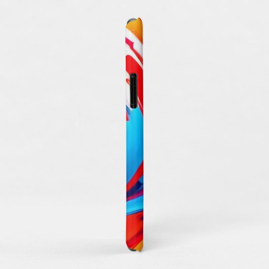 Farbenfrohe Pinselstriche Kunst Case-Mate iPhone Hülle (Hinten/Rechts)