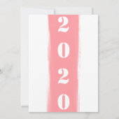 Farbenfrohe Pinselstriche Modern New Year Partys C Einladung (Rückseite)