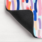 Farbenfrohe Pinselstriche Mousepad (Ecke)