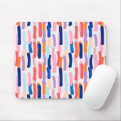 Farbenfrohe Pinselstriche Mousepad (Mit Mouse)