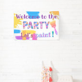 Farbenfrohe Pinselstriche Party-Banner Banner (InSitu)