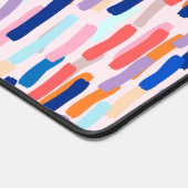 Farbenfrohe Pinselstriche Schreibtischunterlage (Ecke)