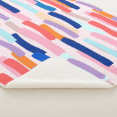 Farbenfrohe Pinselstriche Sherpadecke (3/4)