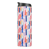 Farbenfrohe Pinselstriche Thermosbecher (Nach rechts gedreht)
