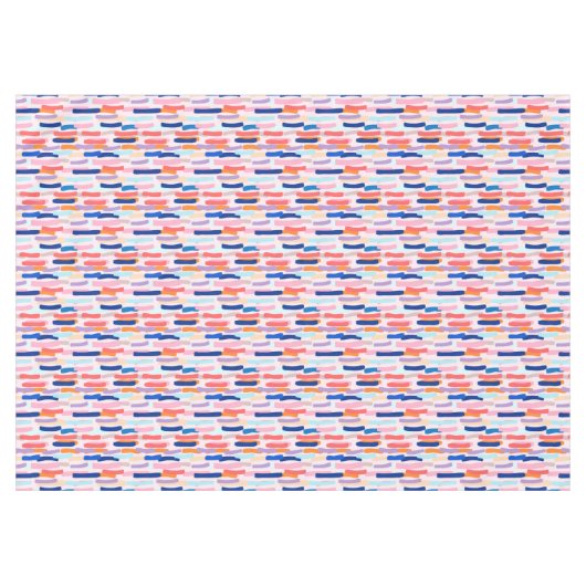 Farbenfrohe Pinselstriche Tischdecke (Vorderseite (Horizontal))