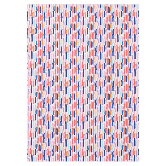 Farbenfrohe Pinselstriche Tischdecke (Vorderseite)