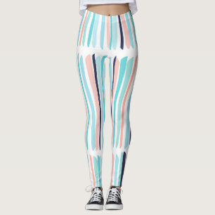 Farbenfrohe Pinselstriche: Vintage Schrift. Leggings