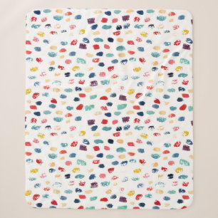 Farbenfrohe Pinselstriche: Wasserfarbe Nahtlos. Sherpadecke