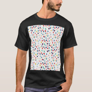 Farbenfrohe Pinselstriche: Wasserfarbe Nahtlos. T-Shirt