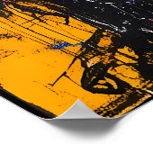 Farbenfrohe Pirate Skull Portraits Kühne Graffiti Poster (Ecke)