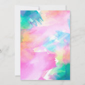 Farbenfrohe Piraten spielerisch Funny Gender Revea Einladung (Rückseite)